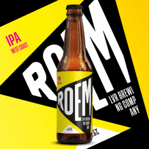 ROEM bier in Huisstijl IPA